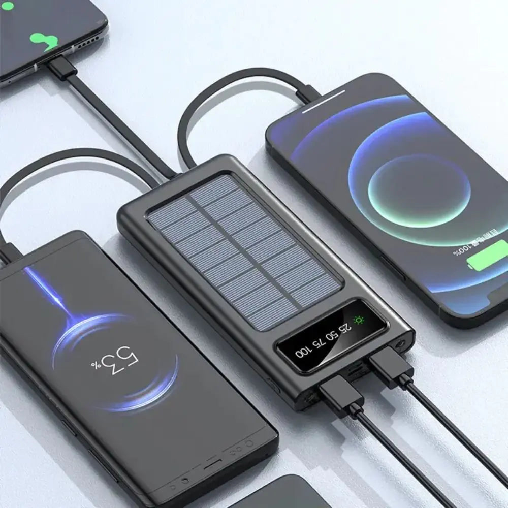 SolarCharge Companion with Integrated Cables