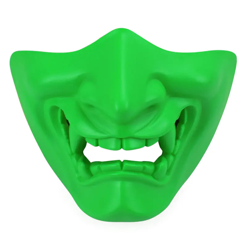 Halloween Glow Tactical Mask with Scary Face Design