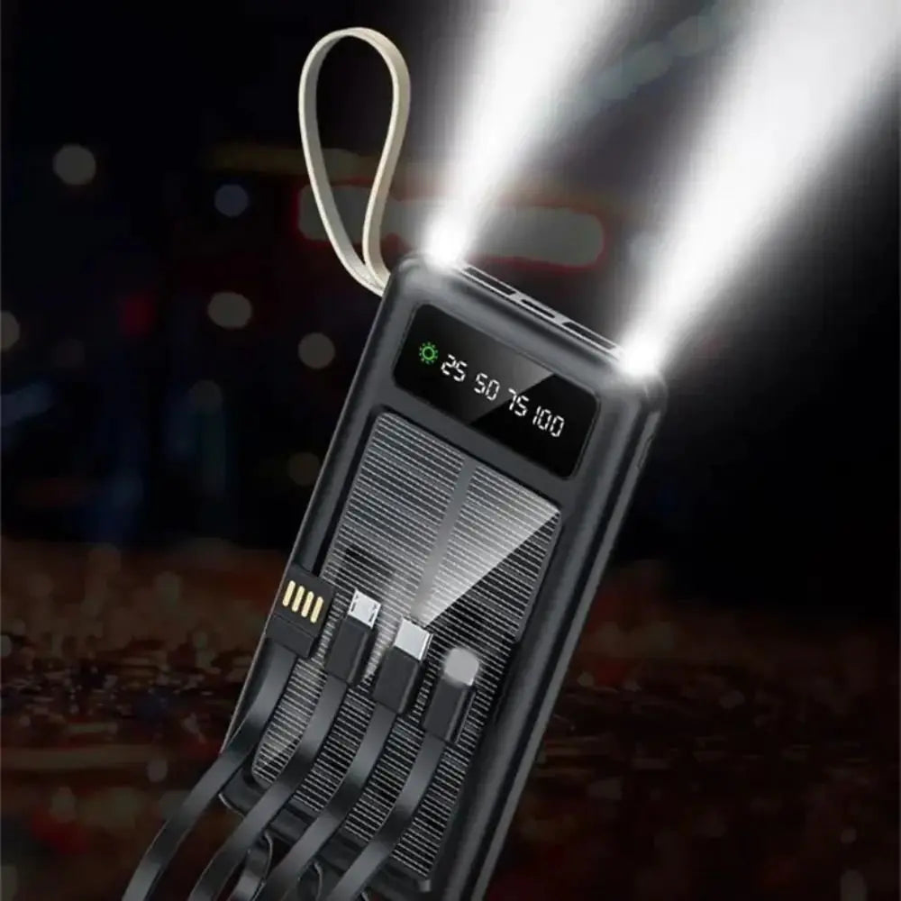 SolarCharge Companion with Integrated Cables
