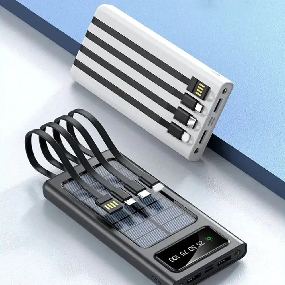SolarCharge Companion with Integrated Cables