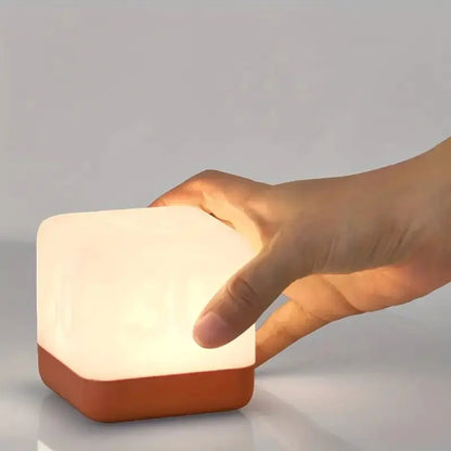 USB Rechargeable LED Cube Night Light for Home