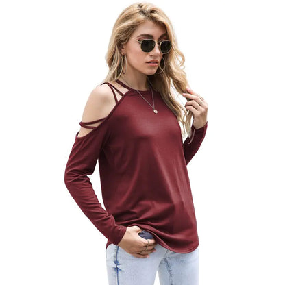 Luna Chic – Elegant Off-Shoulder Blouse