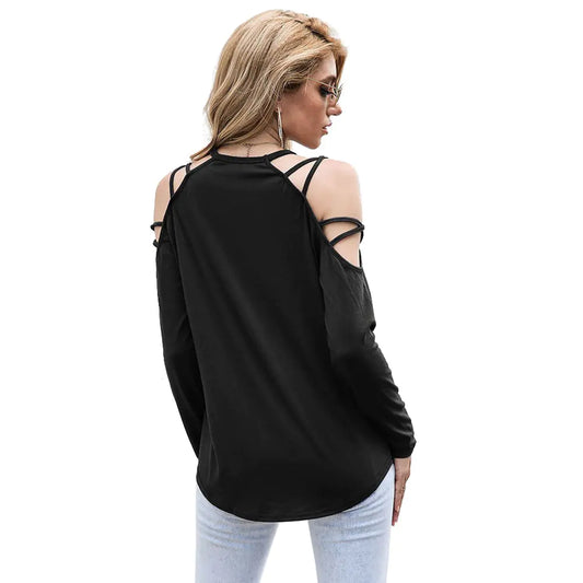 Luna Chic – Elegant Off-Shoulder Blouse