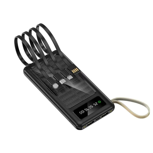 SolarCharge Companion with Integrated Cables