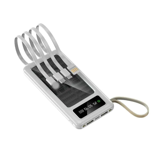 SolarCharge Companion with Integrated Cables