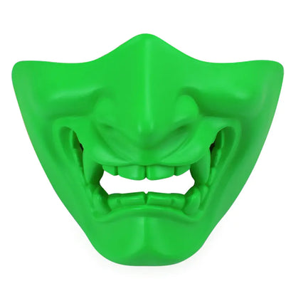Halloween Glow Tactical Mask with Scary Face Design 